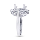 0.74ct 18k White Gold Diamond Semi-mount Ring