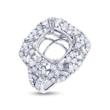 1.88ct 18k White Gold Diamond Semi-mount Ring