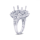 1.88ct 18k White Gold Diamond Semi-mount Ring