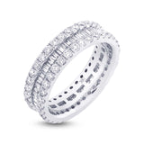 2.00ct 18k White Gold Diamond Eternity Band Size 5.75
