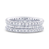 2.00ct 18k White Gold Diamond Eternity Band Size 5.75