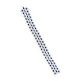 5.92ct Diamond & 17.79ct Blue Sapphire 14k White Gold Bracelet