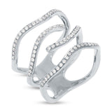 0.45ct 14k White Gold Diamond Lady's Ring Size 8