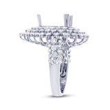 2.91ct 18k White Gold Diamond Semi-mount Ring