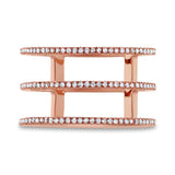 0.28ct 14k Rose Gold Diamond Lady's Ring Size 8