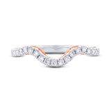 0.26ct 14k Two-tone Rose Gold Diamond Shadow Band
