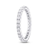 1.00ct 14k White Gold Diamond Eternity Band Size 5.5