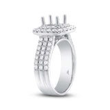 1.00ct 14k White Gold Diamond Semi-mount Ring
