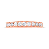 0.43ct 14k Rose Gold Diamond Lady's Band