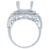 1.56ct 18k White Gold Diamond Semi-mount Ring