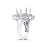 2.02ct 18k White Gold Diamond Semi-mount Ring