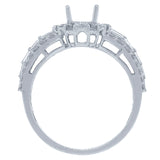 1.04ct 18k White Gold Diamond Semi-mount Ring