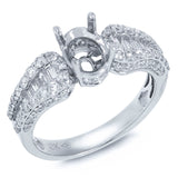 1.20ct 18k White Gold Diamond Semi-mount Ring