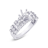 1.20ct 18k White Gold Diamond Semi-mount Ring