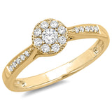0.24ct 14k Yellow Gold Diamond Lady's Ring Size 8