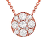 0.30ct 14k Rose Gold Diamond Necklace