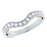 0.34ct 14k Two-tone Gold Diamond Shadow Band