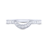 0.51ct 14k Two-tone Rose Gold Diamond Shadow Band