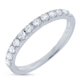 0.42ct 18k White Gold Diamond Lady's Band Size 5