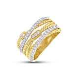 0.43ct 14k Two-tone Gold Diamond Lady's Ring