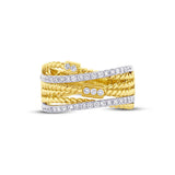 0.43ct 14k Two-tone Gold Diamond Lady's Ring