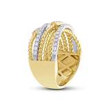 0.43ct 14k Two-tone Gold Diamond Lady's Ring