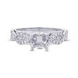 0.33ct 14k White Gold Diamond Semi-mount Ring