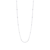 0.54ct 14k White Gold 20" Diamonds By The Yard Chain