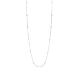 0.49ct 14k White Gold 36" Diamonds by the Yard Chain