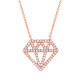 0.15ct 14k Rose Gold Diamond Pendant