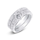 0.40ct 18k White Gold Diamond Semi-mount Ring 2-pc