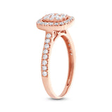 0.60ct 14k Rose Gold Diamond Lady's Ring Size 6