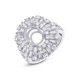2.31ct 18k White Gold Diamond Semi-mount Ring