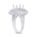 2.31ct 18k White Gold Diamond Semi-mount Ring
