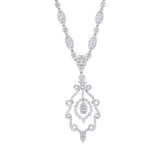 9.55ct 18k White Gold Diamond Necklace