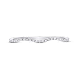 0.12ct 14k White Gold Diamond Lady's Band