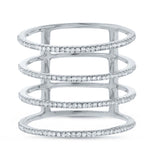 0.37ct 14k White Gold Diamond Lady's Ring Size 6