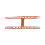 0.17ct 14k Rose Gold Diamond Lady's Ring Size 6.5