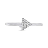 0.08ct 14k White Gold Diamond Lady's Ring Size 6