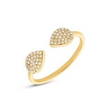0.18ct 14k Yellow Gold Diamond Lady's Ring Size 6