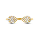 0.18ct 14k Yellow Gold Diamond Lady's Ring Size 6
