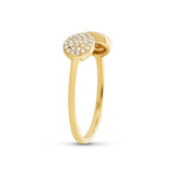 0.18ct 14k Yellow Gold Diamond Lady's Ring Size 6