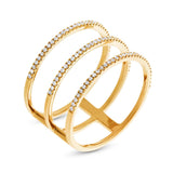 0.28ct 14k Yellow Gold Diamond Lady's Ring Size 5