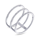 0.28ct 14k White Gold Diamond Lady's Ring Size 8.5