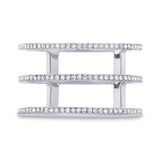 0.28ct 14k White Gold Diamond Lady's Ring Size 8.5