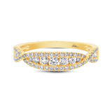 0.46ct 14k Yellow Gold Diamond Lady's Band
