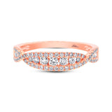 0.46ct 14k Rose Gold Diamond Lady's Band