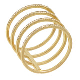 0.37ct 14k Yellow Gold Diamond Lady's Ring Size 6