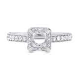 1.40ct 18k White Gold Diamond Semi-mount Ring