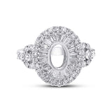 1.35ct 18k White Gold Diamond Semi-mount Ring